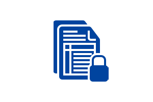 document with lock to show protected information